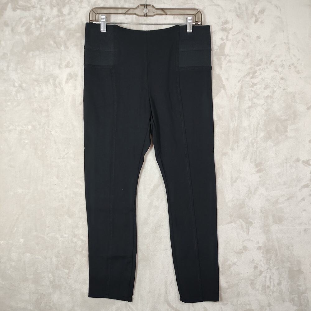 Women's Black Leggings by Gloria Vanderbilt Size 10P Skinny Pull-on No Pockets